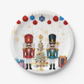 Weihnachts-Nutcracker Ornaments Baby Shower Pappteller (Vorderseite)