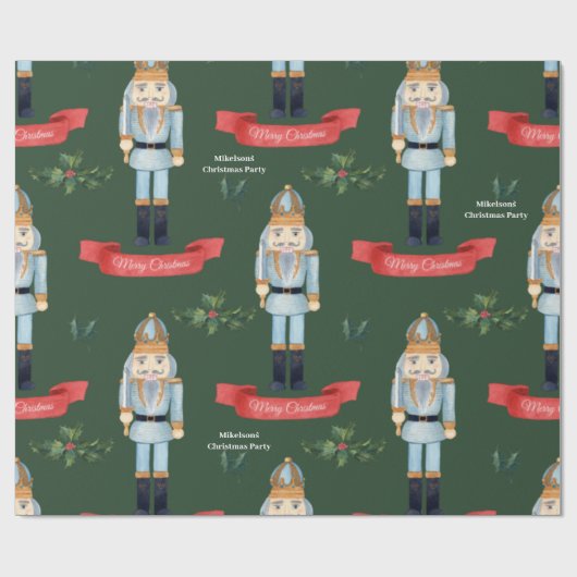 Weihnachts-Nutcracker-Papier Geschenkpapier (Flach)