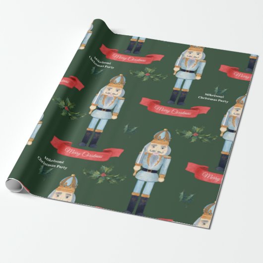 Weihnachts-Nutcracker-Papier Geschenkpapier (Ungerollt)