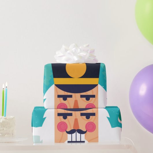 Weihnachts-Nutcracker-Papier Geschenkpapier (Partygeschenke)