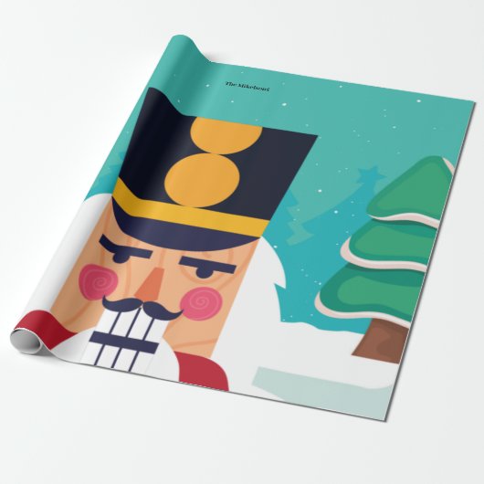 Weihnachts-Nutcracker-Papier Geschenkpapier (Ungerollt)