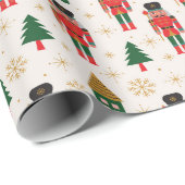 Weihnachts-Nutcracker-Papier Geschenkpapier (Rolleneckpunkt)