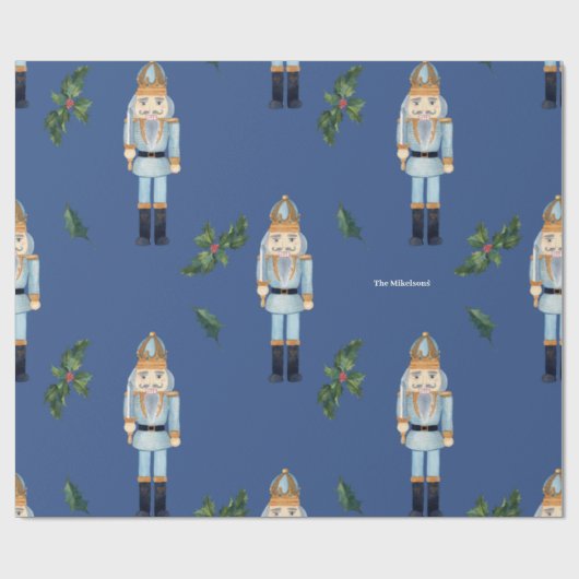 Weihnachts-Nutcracker-Papier Geschenkpapier (Flach)
