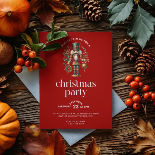 Weihnachts-Nutcracker-Party Einladung