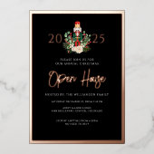 Weihnachts-Nutcracker-Party Folien Feiertagskarte (Vorderseite)