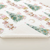 Weihnachts-Nutcracker-Rosa-Winterwunderland Sherpadecke (3/4)