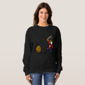 Weihnachts-Nutcracker-Schwert-Weihnachtsmannmütze Sweatshirt (Vorne ganz)