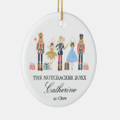 Weihnachts-Nutcracker Soldier Clara Balletttänzer Keramik Ornament (Rechts)