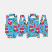 Weihnachts-Nutcracker-Spielzeug, Blaues Schneefloc Geschenkschachtel (Ungefaltet)