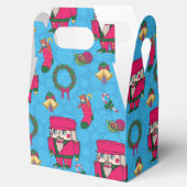 Weihnachts-Nutcracker-Spielzeug, Blaues Schneefloc Geschenkschachtel (Geöffnet)