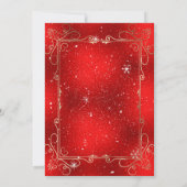 Weihnachts-Nutcracker-Spielzeugsoldaten auf Shiny  Einladung (Rückseite)