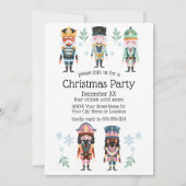 Weihnachts-Nutcracker-Spielzeugsoldaten Einladung (Vorderseite)