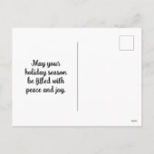 Weihnachts-Nutcracker-Spielzeugsoldaten Feiertagspostkarte (Rückseite)