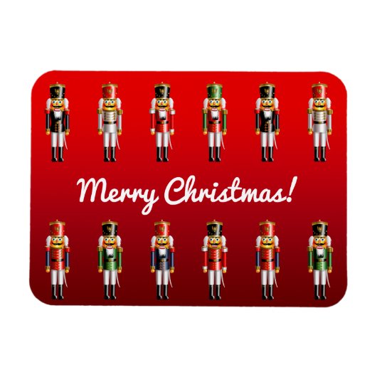 Weihnachts-Nutcracker-Spielzeugsoldaten Magnet (Horizontal)