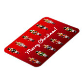 Weihnachts-Nutcracker-Spielzeugsoldaten Magnet (Linke Seite)