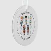 Weihnachts-Nutcracker-Spielzeugsoldaten Ornament (Vorderseite)