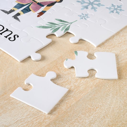 Weihnachts-Nutcracker-Spielzeugsoldaten Puzzle (Seite)