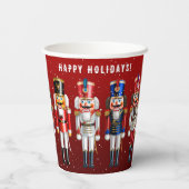 Weihnachts-Nutcracker Spielzeugsoldiers Papier Cup Pappbecher (Rückseite)
