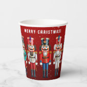 Weihnachts-Nutcracker Spielzeugsoldiers Papier Cup Pappbecher (Vorderseite)