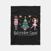 Weihnachts-Nutcracker Squad Ballett-Tanz Frauen Ki Fleecedecke (Vorderseite)