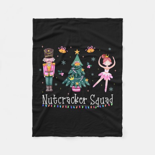 Weihnachts-Nutcracker Squad Ballett-Tanz Frauen Ki Fleecedecke (Vorderseite)