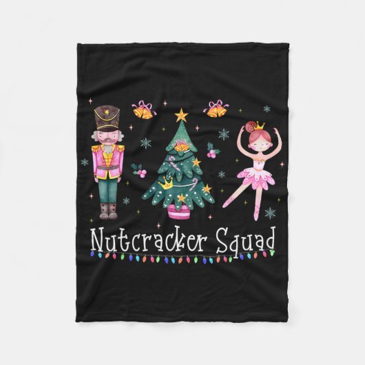 Weihnachts-Nutcracker Squad Ballett-Tanz Frauen Ki Fleecedecke (Vorderseite)