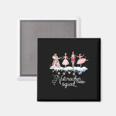 Weihnachts-Nutcracker Squad Ballett-Tanz Frauen Ki Magnet (Vorderseite/Rückseite)