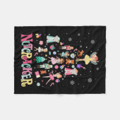 Weihnachts-Nutcracker Squad Ballett-Tanz passt auf Fleecedecke (Vorderseite (Horizontal))