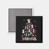 Weihnachts-Nutcracker Squad Ballett-Tanz passt auf Magnet (Vorderseite/Rückseite)