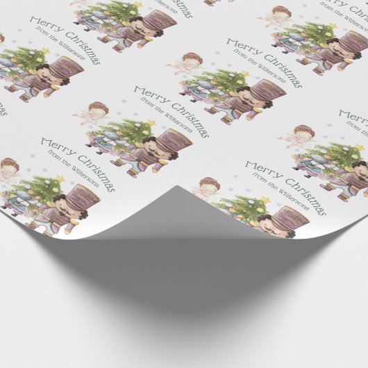 Weihnachts Nutcracker Sugum Fairy & Mouse King Geschenkpapier (Ecke)