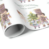 Weihnachts Nutcracker Sugum Fairy & Mouse King Geschenkpapier (Rolleneckpunkt)