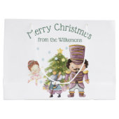Weihnachts Nutcracker Sugum Fairy & Mouse King Große Geschenktüte (Rückseite)