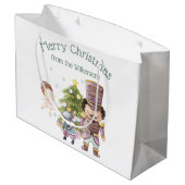 Weihnachts Nutcracker Sugum Fairy & Mouse King Große Geschenktüte (Rückseite Schrägansicht)