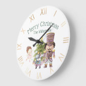 Weihnachts Nutcracker Sugum Fairy & Mouse King Große Wanduhr (Winkel)