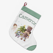 Weihnachts Nutcracker Sugum Fairy & Mouse King Großer Weihnachtsstrumpf (Vorderansicht (hängend))