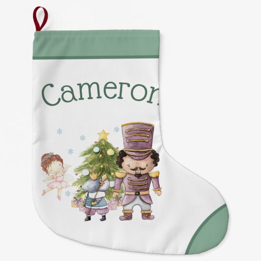 Weihnachts Nutcracker Sugum Fairy & Mouse King Großer Weihnachtsstrumpf (Vorderseite)