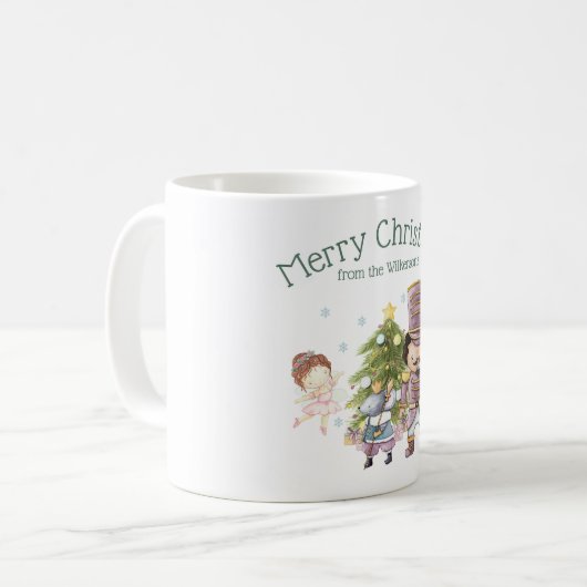 Weihnachts Nutcracker Sugum Fairy & Mouse King Kaffeetasse (Vorderseite Links)