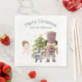 Weihnachts Nutcracker Sugum Fairy & Mouse King Serviette (Beispiel)