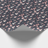 Weihnachts-Nutcracker-Themenmuster Geschenkpapier (Ecke)