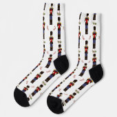 Weihnachts-Nutcracker Tower Soldier Crew Socks Socken (Linkes Detail)