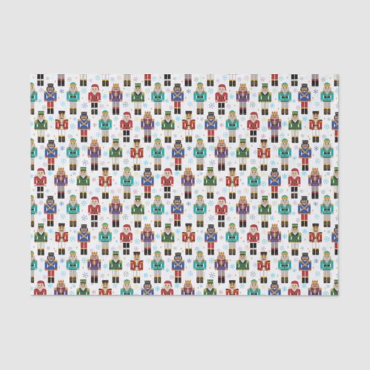 Weihnachts Nutcracker Tower Soldier Holiday Seidenpapier (Vorderseite)