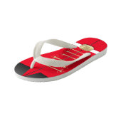 Weihnachts-Nutcracker Toy Soldier Monogram Festiva Kinderbadesandalen (Schrägansicht)