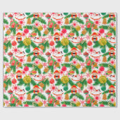 Weihnachts-Nutcracker Toy Soldiers Rocking Pferd Geschenkpapier (Flach)