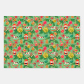 Weihnachts-Nutcracker Toy Soldiers Rocking Pferd Geschenkpapier Set (Vorderseite 3)