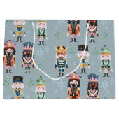 Weihnachts-Nutcracker Toysoldaten Soft Blue Große Geschenktüte (Vorderseite)