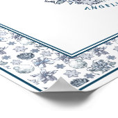 Weihnachts-Nutcracker-Trauung Willkommen Poster (Ecke)