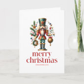 Weihnachts-Nutcracker Twp Custom-Foto Karte (Vorderseite)