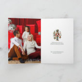 Weihnachts-Nutcracker Twp Custom-Foto Karte (Innenseite)