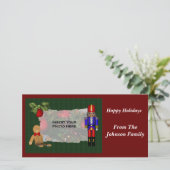 Weihnachts-Nutcracker-Urlaubskarte Feiertagskarte (Stehend Vorderseite)