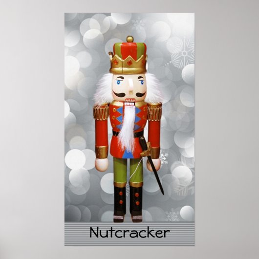 Weihnachts-Nutcracker-Wertpapier (Matte) Poster (Vorne)